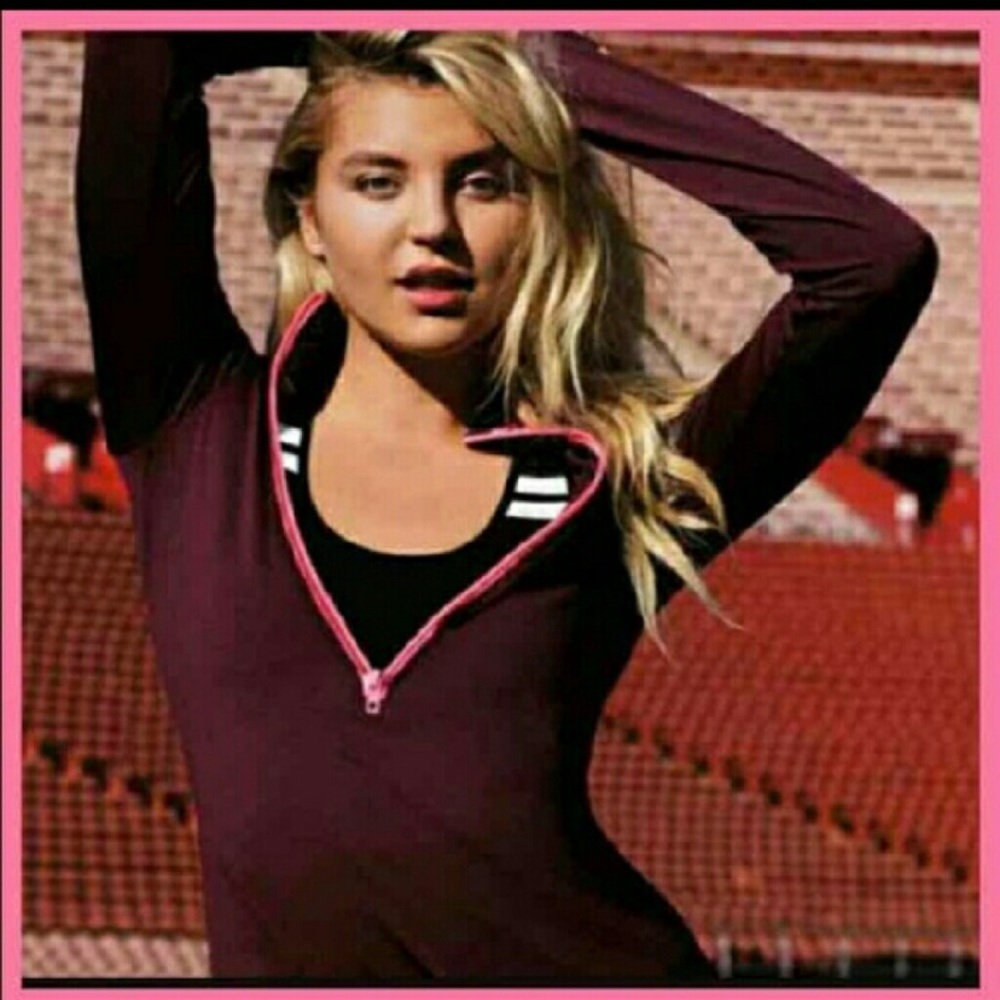Pink Victoria’s Secret Ultimate Quarter Zip